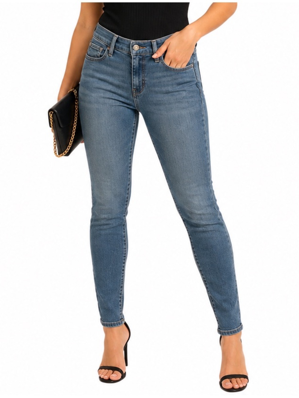 Levi’s 710 Super Skinny Blue Denim High Rise Jeans Size 28 x 30”